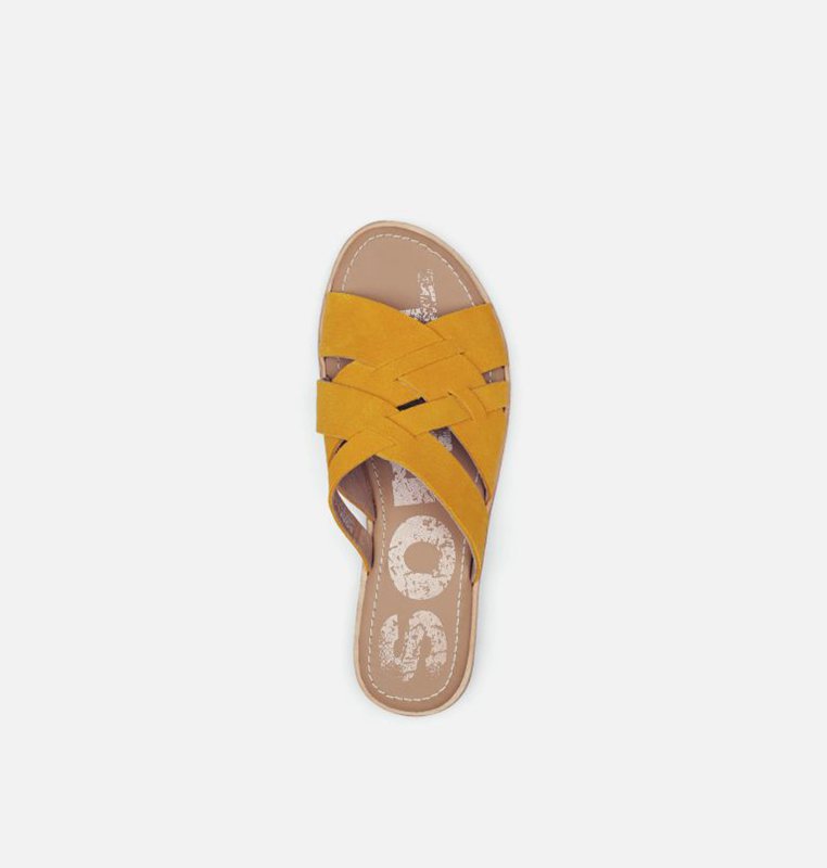 Sorel Ella™ Sandal - Womens Slides Yellow - 976584ATY